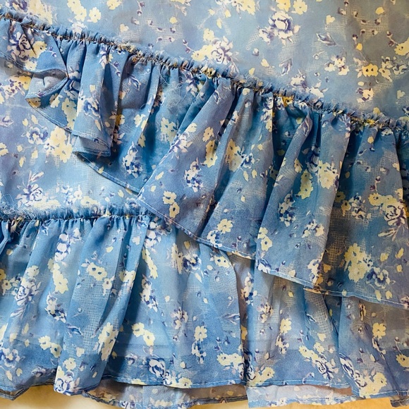 Floral color block dress in baby colors 💗💕💙💛🤍💝 - Picture 8 of 16